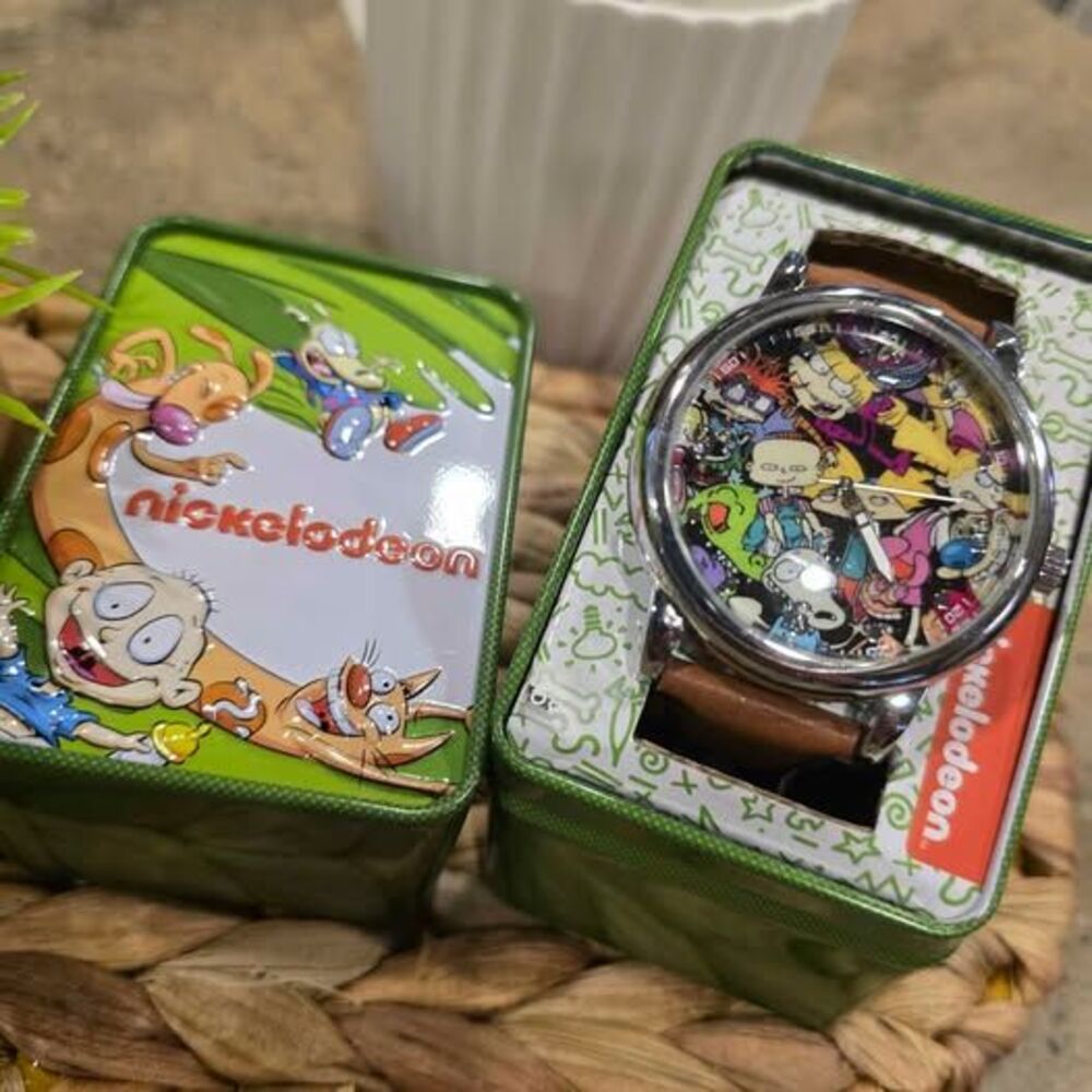Nickelodeon Watch with Collector Tin